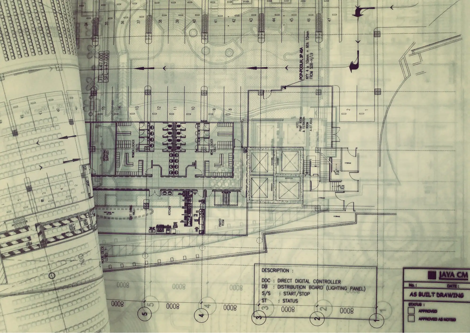 Technical as-built engineering drawing